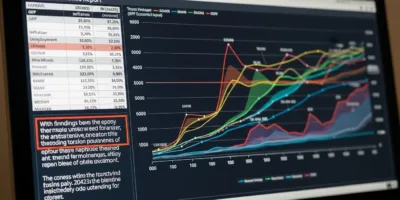 Uma tela de computador mostrando gráficos e gráficos